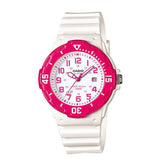 Casio Youth Pink & White Analog Watch LRW200H-4B