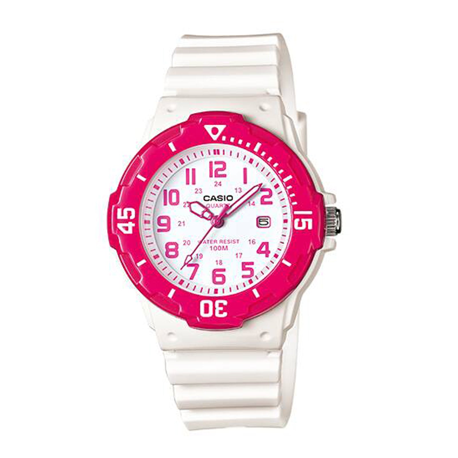 Casio Youth Pink & White Analog Watch LRW200H-4B