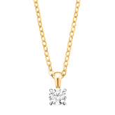 Celebration 9ct Two Tone Gold Round Cut 0.50 Carat tw Lab-Grown Diamond Pendant