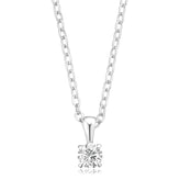 Celebration 9ct White Gold Round Cut 0.25ct Lab Grown Diamond Pendant