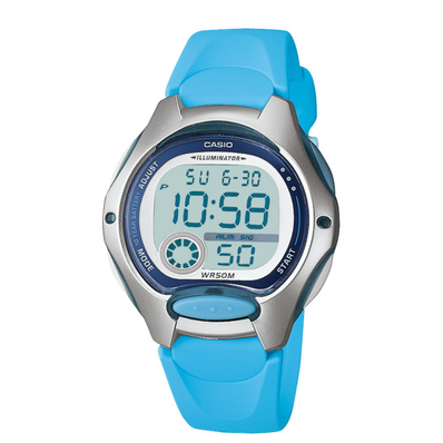 Casio Youth Light Blue Digital Watch LW200-2B