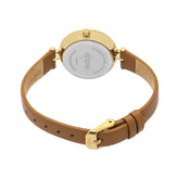 Eclipse Silicone Round Dial Brown Band Watch