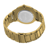 Tensity Stainless Steel Round Silver Dial Gold Band Watch