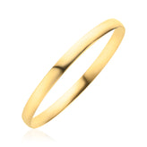 9ct Yellow Gold 63x6mm Half Round Bangle