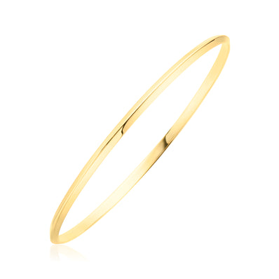 9ct Yellow Gold 63x3mm Knife Edge Bangle