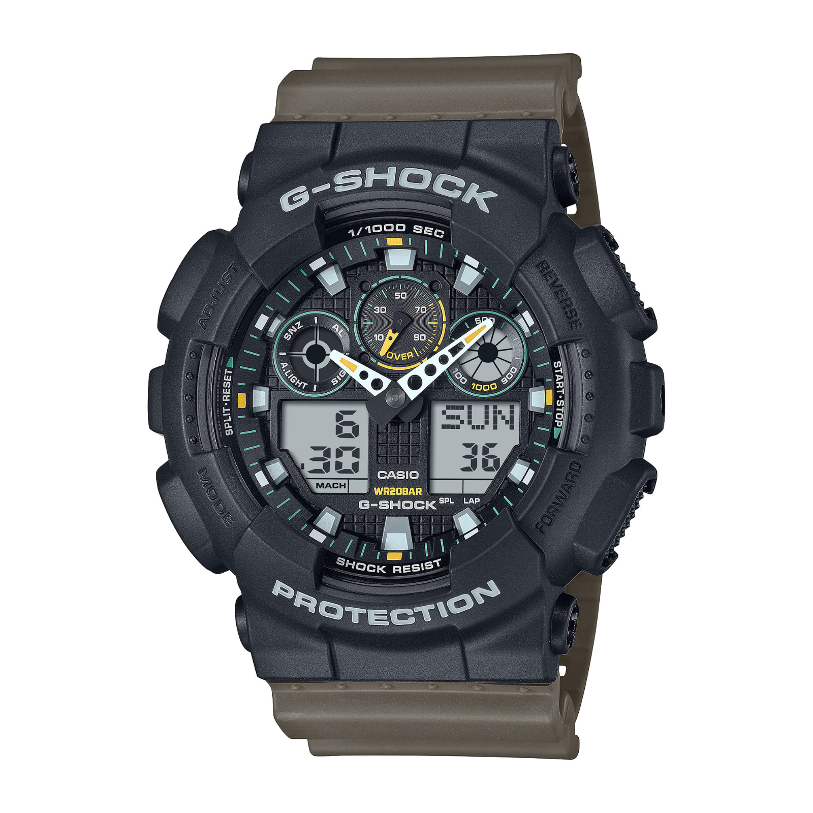 Casio G-Shock Two-Tone Utility Watch GA100TU-1A3