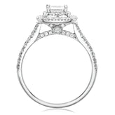 Celebration 18ct White Gold Princess and Round Cut 1 Carat tw Lab Grown Diamonds Ring