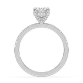 Celebration 18ct White Gold Oval & Round Cut 1.80 Carat tw of Certified Lab Grown Diamonds Ring