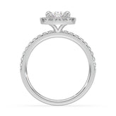 Celebration 18ct White Gold with Oval & Round Cut 1.90 CARAT tw of Certified Lab Grown Diamonds Ring