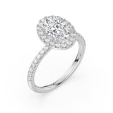 Celebration 18ct White Gold with Oval & Round Cut 1.90 CARAT tw of Certified Lab Grown Diamonds Ring