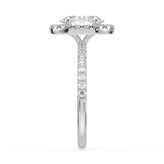 Celebration 18ct White Gold with Oval & Round Cut 1.90 CARAT tw of Certified Lab Grown Diamonds Ring