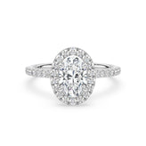 Celebration 18ct White Gold with Oval & Round Cut 1.90 CARAT tw of Certified Lab Grown Diamonds Ring