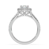 Celebration 18ct White Gold with Oval & Round Cut 1.90 CARAT tw of Certified Lab Grown Diamonds Ring