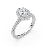 Celebration 18ct White Gold with Oval & Round Cut 1.90 CARAT tw of Certified Lab Grown Diamonds Ring