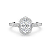 Celebration 18ct White Gold with Oval & Round Cut 1.90 CARAT tw of Certified Lab Grown Diamonds Ring