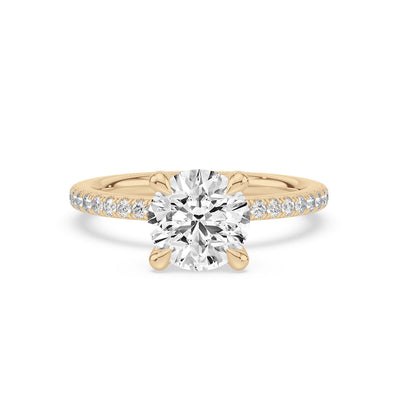 Celebration 18ct Yellow Gold Round Cut 2.30 Carat tw of Certified Lab Grown Diamonds Ring