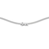 Celebration 14ct White Gold Round Cut 7.5 Carat tw of Lab Grown Diamonds Tennis Necklace