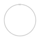 Celebration 14ct White Gold Round Cut 15 Carat tw of Lab Grown Diamonds Tennis Necklace