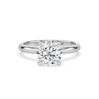 Celebration 18ct White Gold Round Cut 2 CARAT of Certified Lab Grown Diamond Engagement Ring