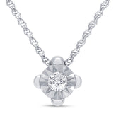 Celebration Sterling Silver Round Cut 0.50 Carat Lab Grown Diamond Pendant