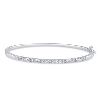 Celebration Sterling Silver Round Cut 1 Carat tw Lab Grown Diamonds Tennis Bracelet