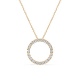 Celebration 9ct Yellow Gold Round Cut 1 Carat tw of Lab Grown Diamonds Pendant