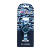 Tikkers Blue Camo Silicone Strap Watch ATK1104