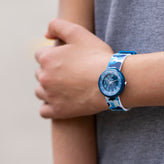 Tikkers Blue Camo Silicone Strap Watch ATK1104