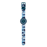 Tikkers Blue Camo Silicone Strap Watch ATK1104