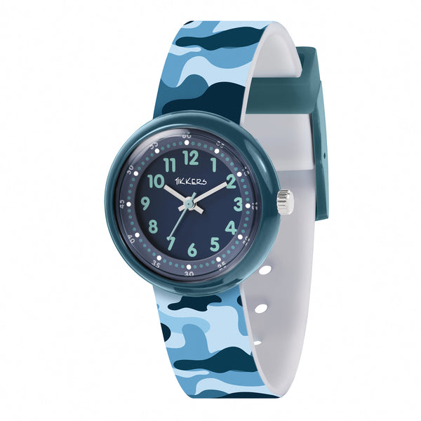 Tikkers blue silicone strap watch sale