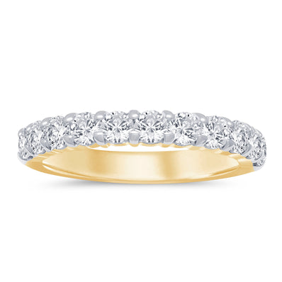 Celebration 10ct Yellow Gold Round Cut 1 CARAT tw of Lab Grown Diamonds Ring