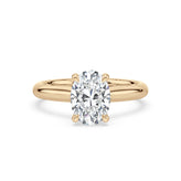 Celebration 18ct Yellow Gold Oval Cut 2 Carat tw Certified Lab Grown Diamond Ring