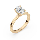 Celebration 18ct Yellow Gold Oval Cut 1.5 Carat tw Certified Lab Grown Diamond Ring