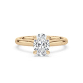 Celebration 18ct Yellow Gold Oval Cut 1.5 Carat tw Certified Lab Grown Diamond Ring