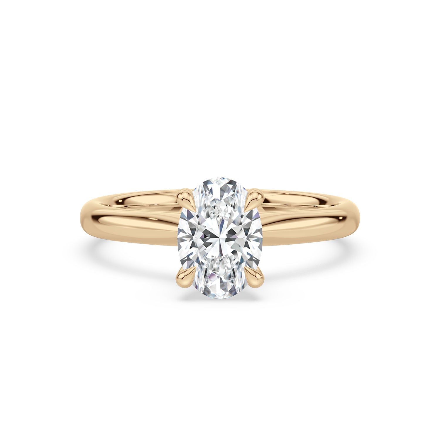 Celebration 18ct Yellow Gold Oval Cut 1.5 Carat tw Certified Lab Grown Diamond Ring