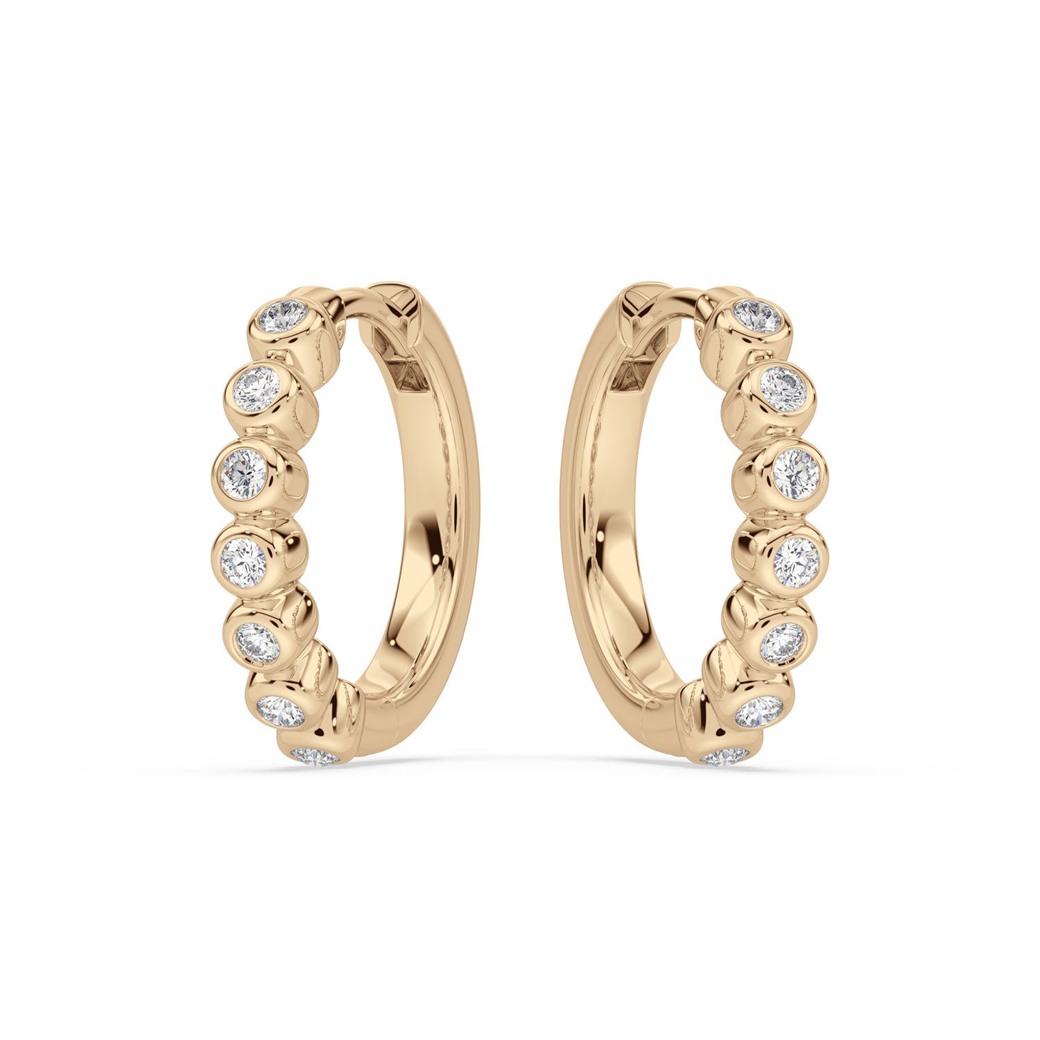 Celebration 9ct Yellow Gold Round Cut 0.25 Carat tw Lab Grown Diamonds Earrings