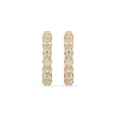 Celebration 9ct Yellow Gold Round Cut 0.25 Carat tw Lab Grown Diamonds Earrings