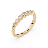 Celebration 9ct Yellow Gold Round Cut 0.25 Carat tw Lab Grown Diamonds Ring