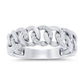 Celebration Sterling Silver Round Cut 0.10 Carat tw Lab Grown Diamonds Ring