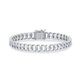 Celebration Sterling Silver Round Cut 0.50 Carat tw Lab Grown Diamonds Bracelet