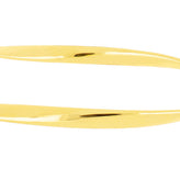 9ct Yellow Gold Plated Silver Filled 65mm Twist Bangle