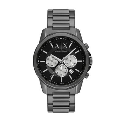 Armani Exchange Chronograph Gunmetal Stainless Steel Watch AX1765