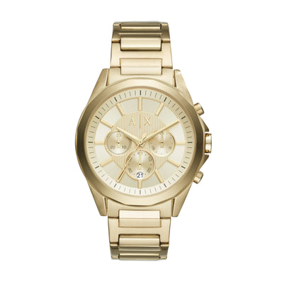 Armani Exchange Chronograph Gold-Tone Stainless Steel Watch AX2602