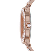 Fossil Jesse Three-Hand Day-Date Rose Gold-Tone Stainless Steel Watch ES3020