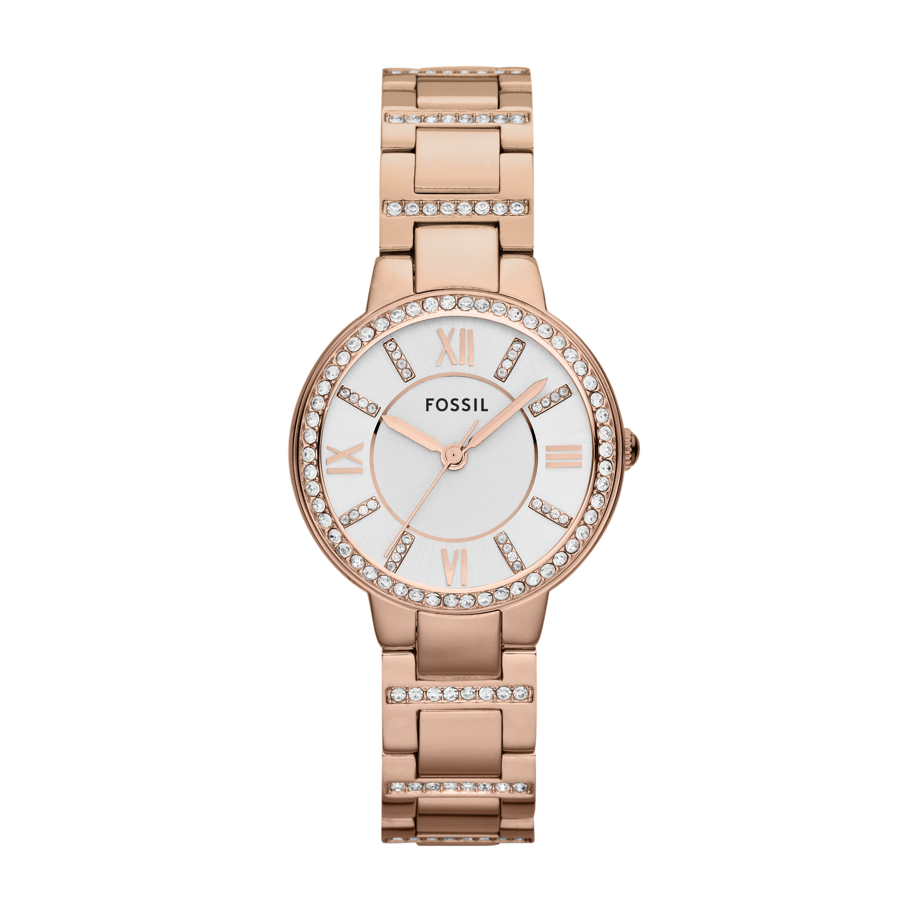 Fossil Virginia Rose-Tone Stainless Steel Watch ES3284