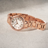 Fossil Virginia Rose-Tone Stainless Steel Watch ES3284