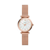 Fossil Carlie Three-Hand Rose Gold-Tone Stainless Steel Watch ES4433