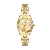 Fossil Scarlette Three-Hand Date Gold-Tone Stainless Steel Watch ES5338