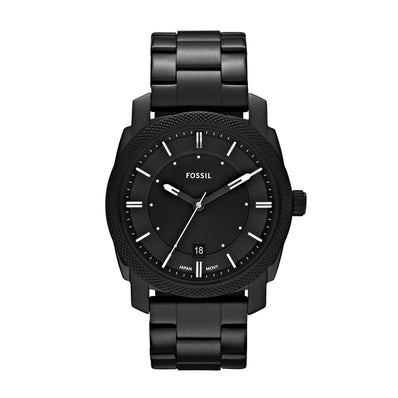 Fossil Machine Black Stainless Steel Watch FS4775