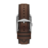 Fossil Carraway Three-Hand Brown Leather Watch FS6012